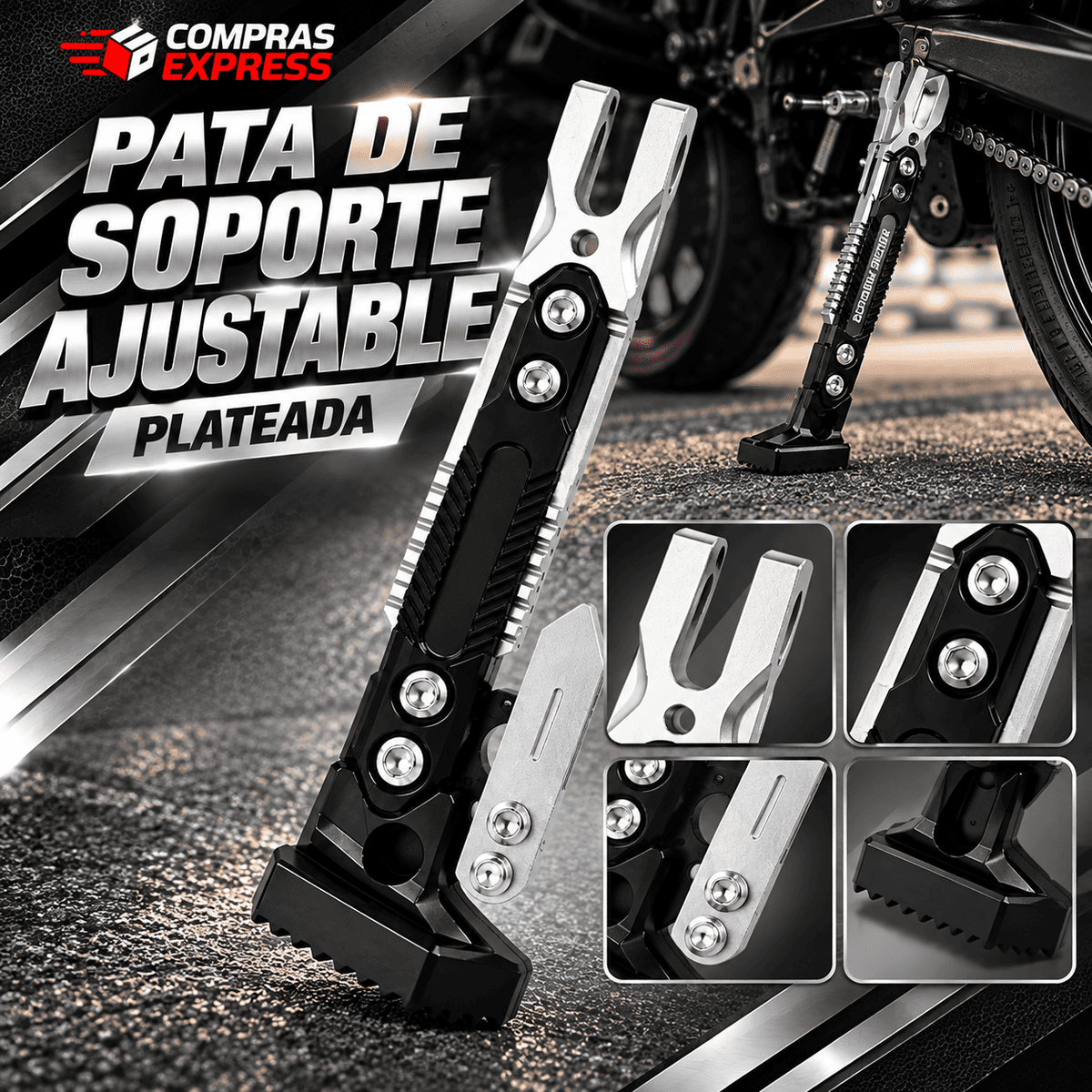 SOPORTE DE PATA LATERAL PREMIUM
